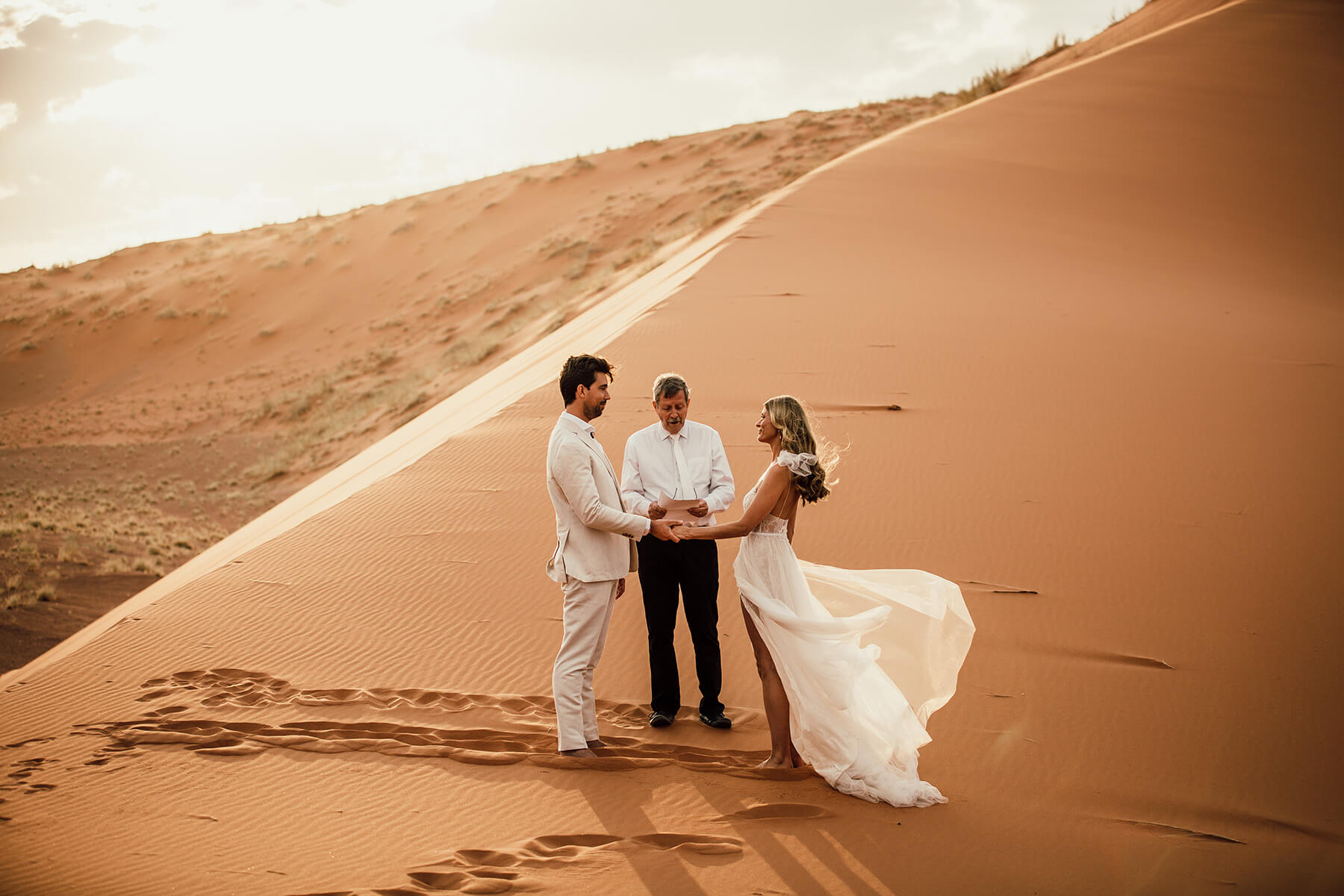 elopement wedding in the Namib Desert Namibia